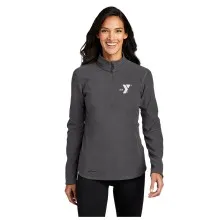 Eddie Bauer® Ladies Half-Zip Microfleece Jacket - Embroidered