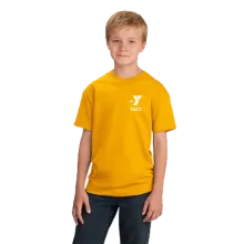 Youth 5.4oz 100% Cotton Tee - YMCA w/ SACC Logo